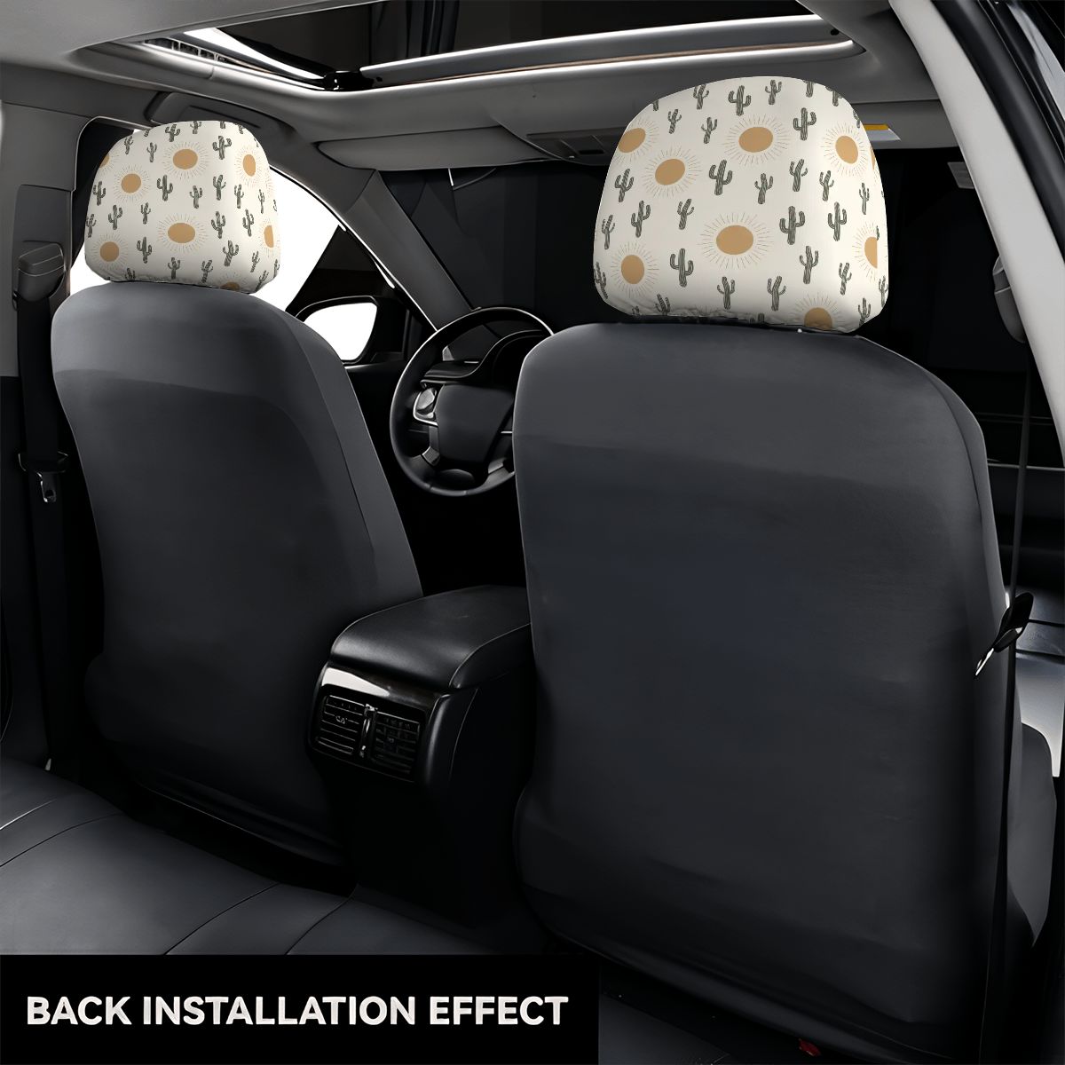 Car Headrest Cover 2pcs