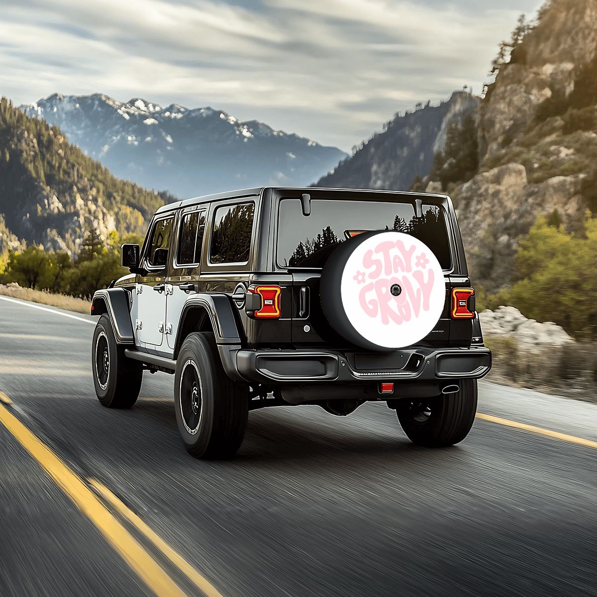 Spare Tire Cover with Camera Hole