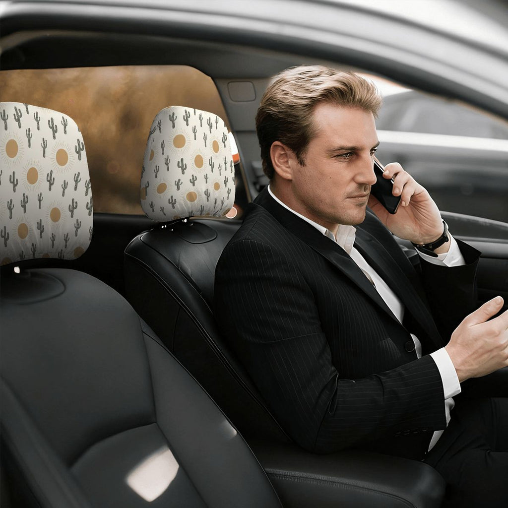 Car Headrest Cover 2pcs