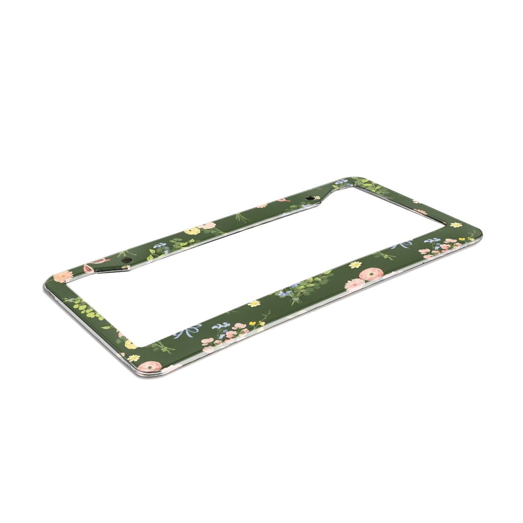 2-Hole Round License Plate Frames 2 pcs