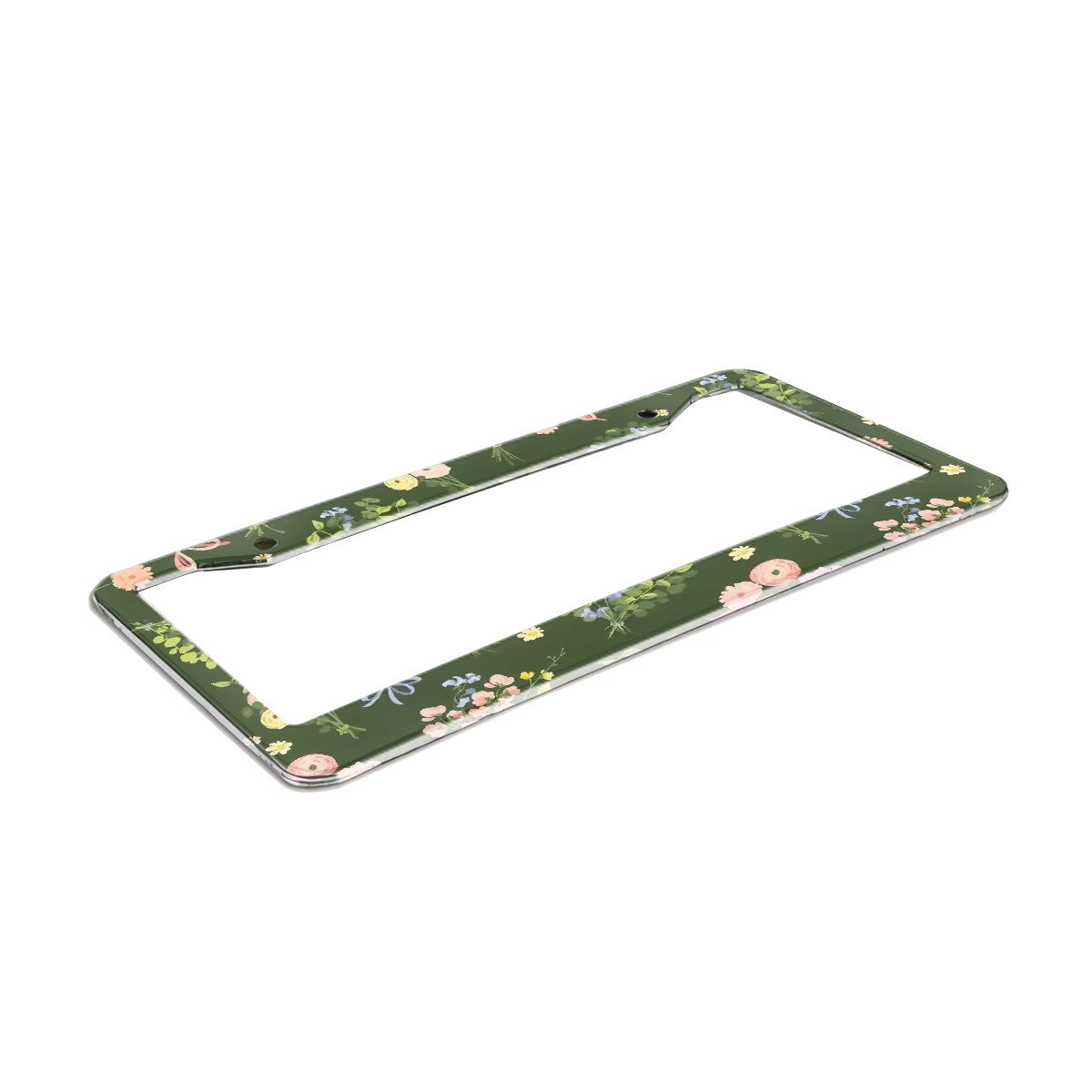 2-Hole Round License Plate Frames 2 pcs