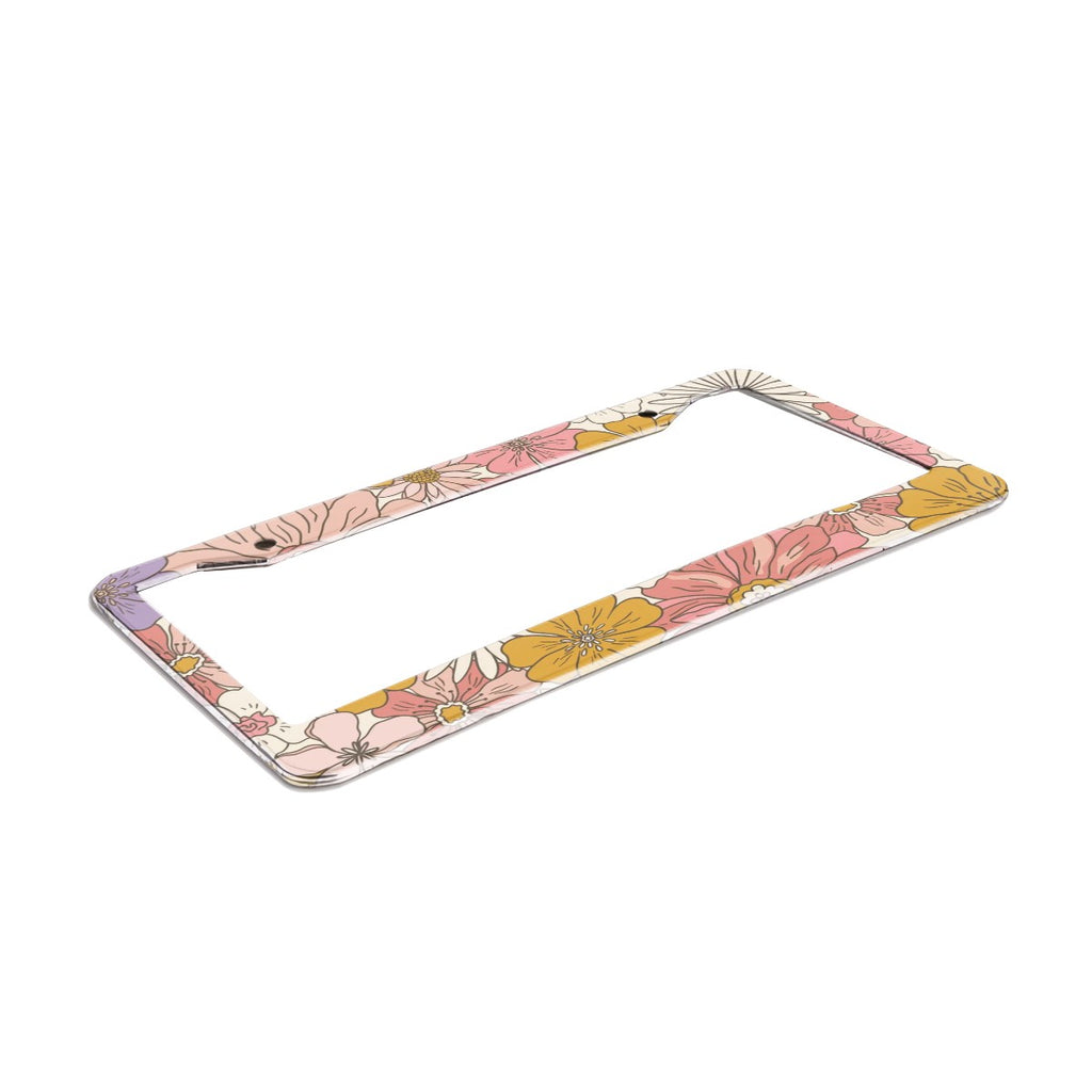 2-Hole Round License Plate Frames 2 pcs