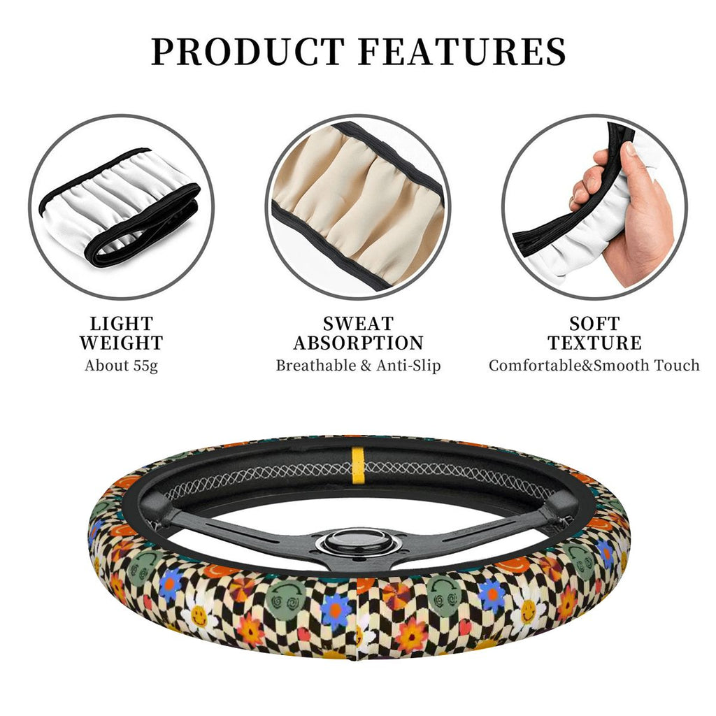 Thickened Elastic Car Steering Wheel Cover