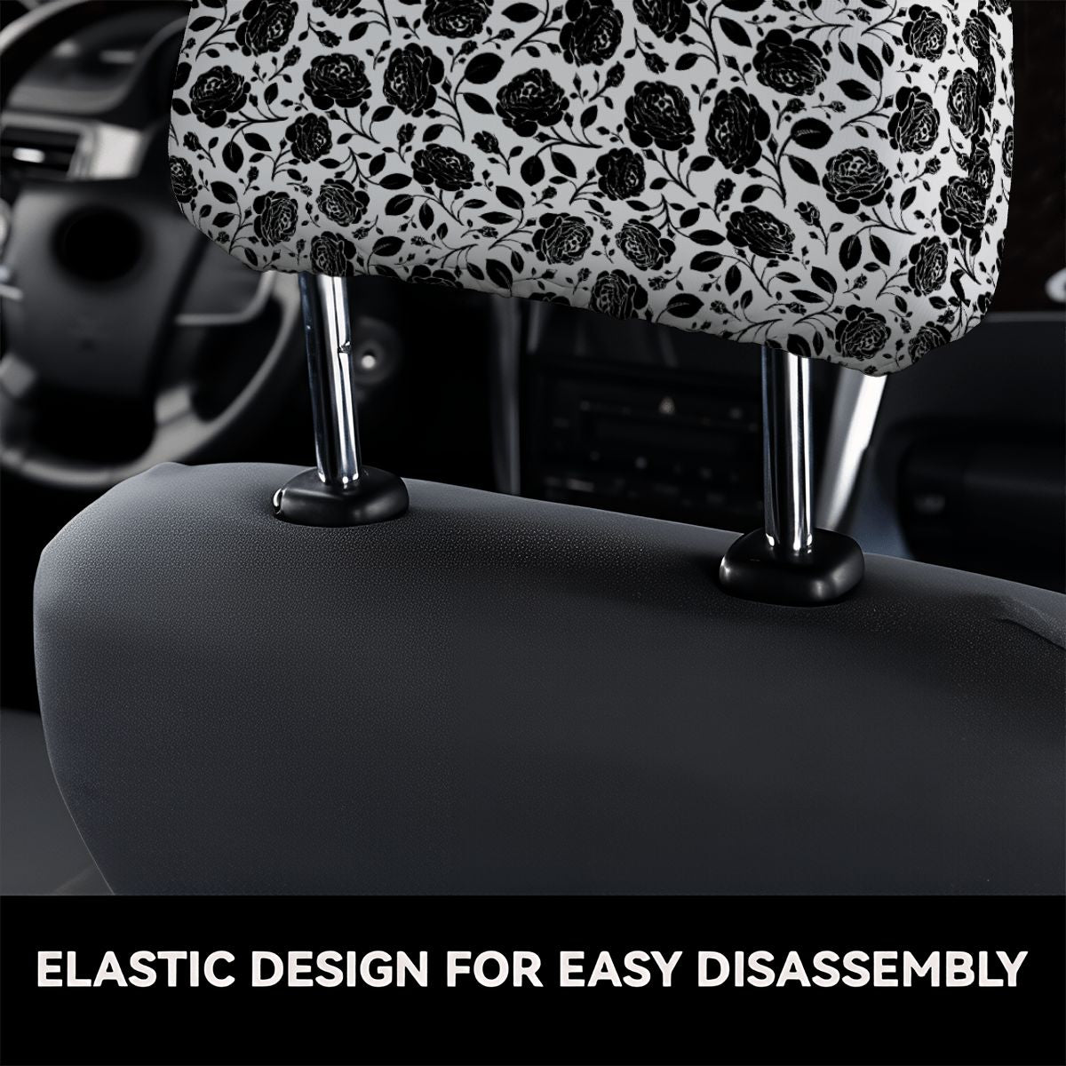 Car Headrest Cover 2pcs