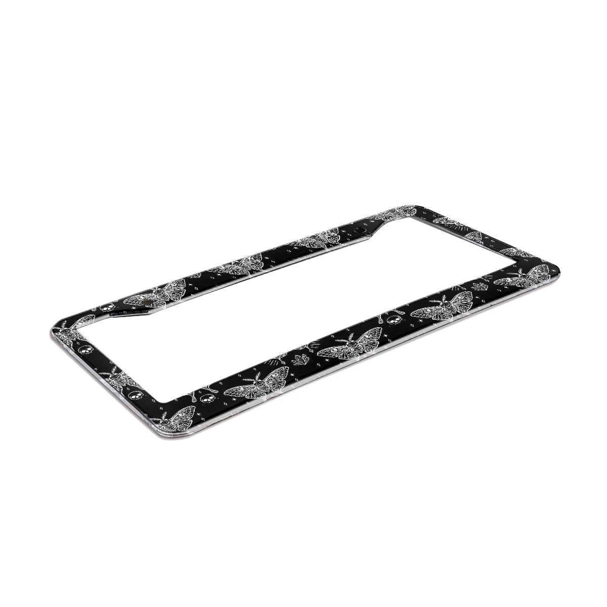 2-Hole Round License Plate Frames 2 pcs
