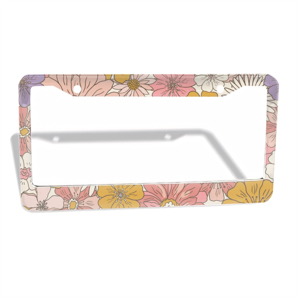 2-Hole Round License Plate Frames 2 pcs