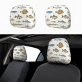 Car Headrest Cover 2pcs