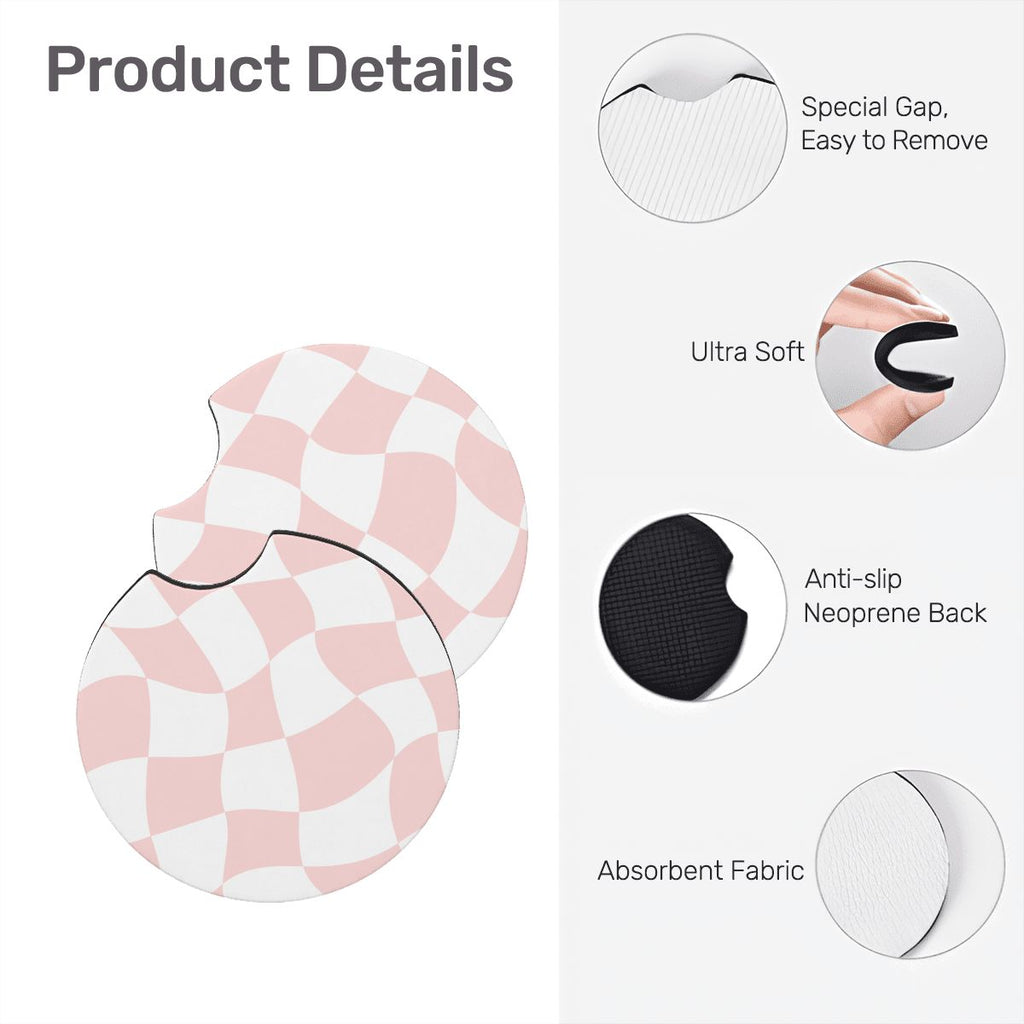 Neoprene Car Coasters 2 pcs