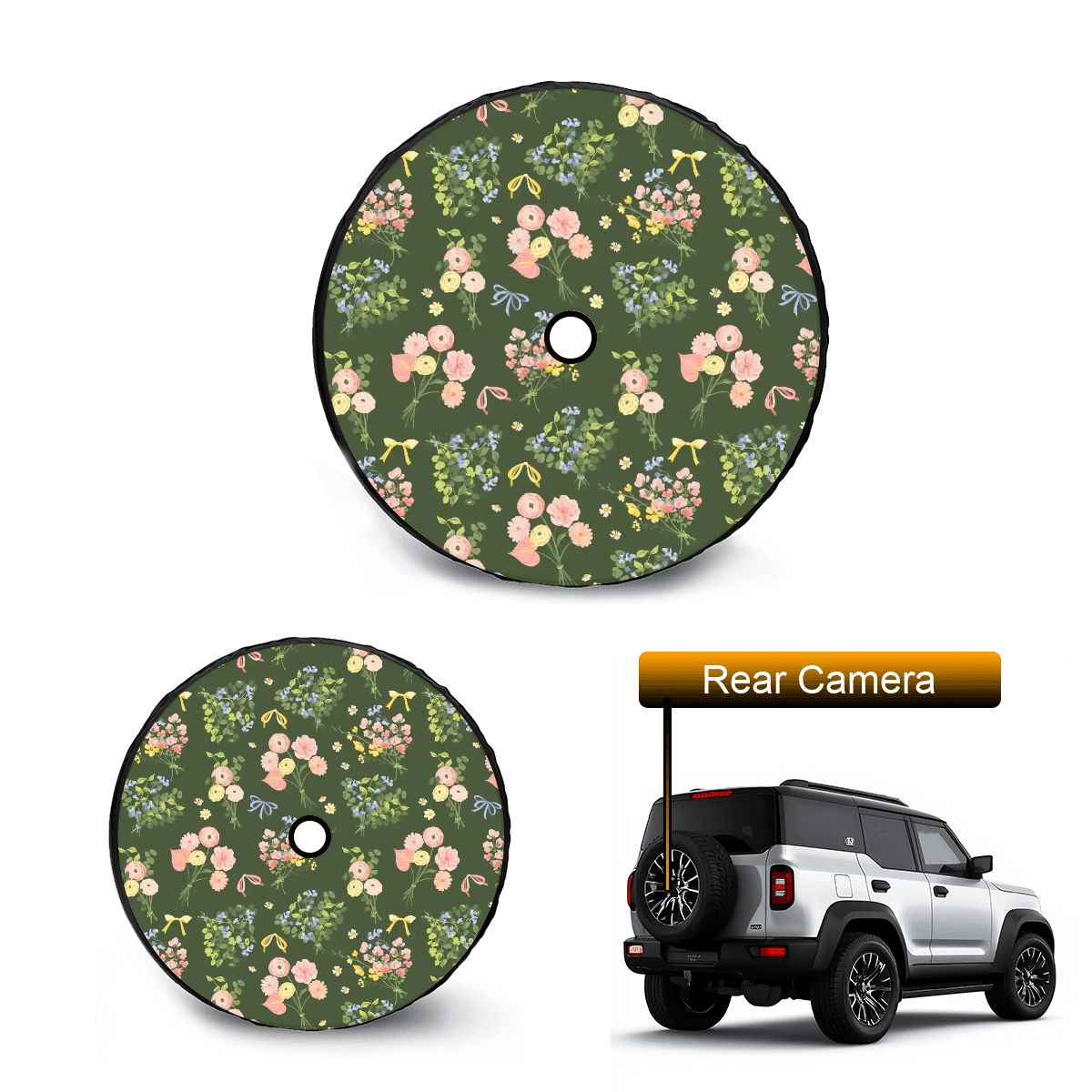 Spare Tire Cover with Camera Hole
