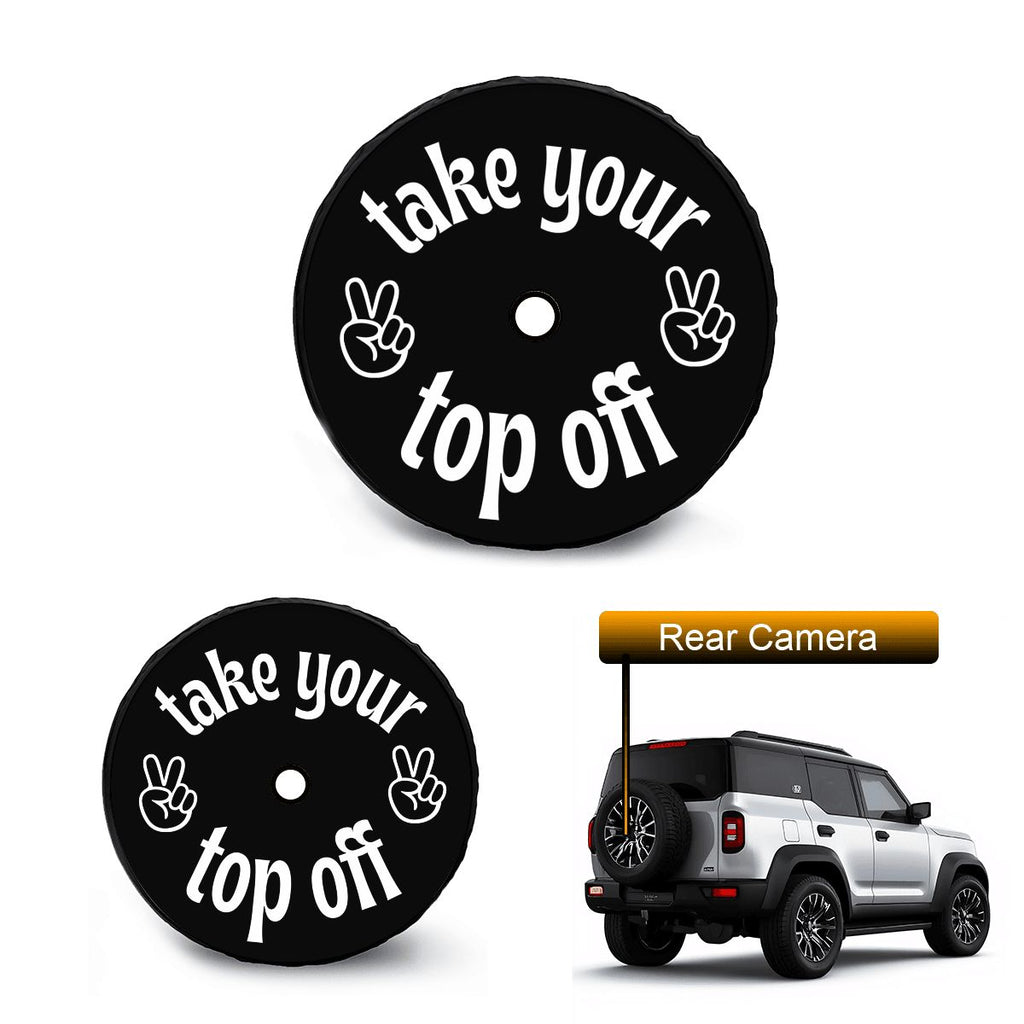 Spare Tire Cover with Camera Hole