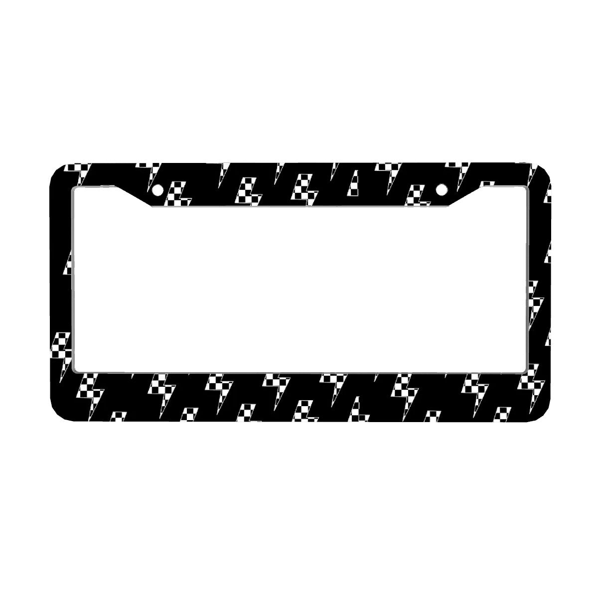 2-Hole Round License Plate Frames 2 pcs