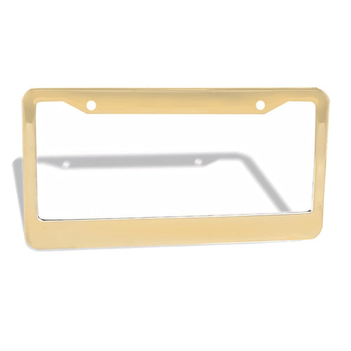2-Hole Round License Plate Frames 2 pcs