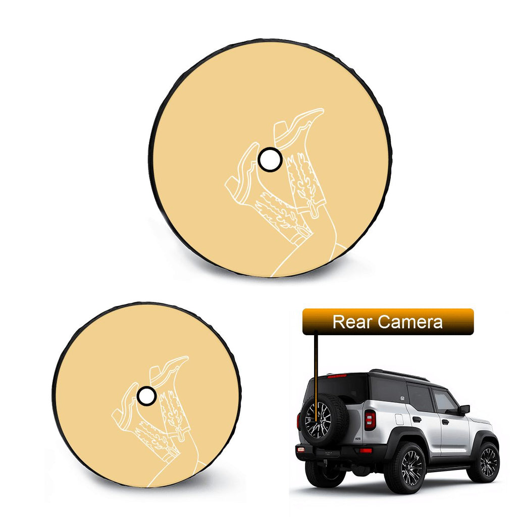 Spare Tire Cover with Camera Hole