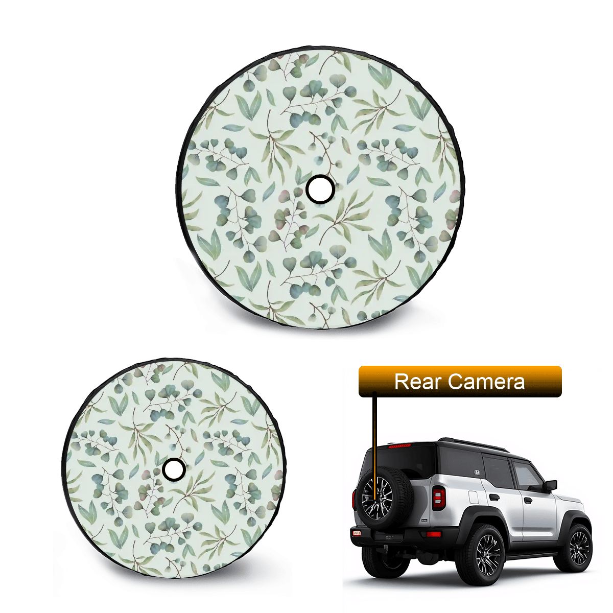 Spare Tire Cover with Camera Hole