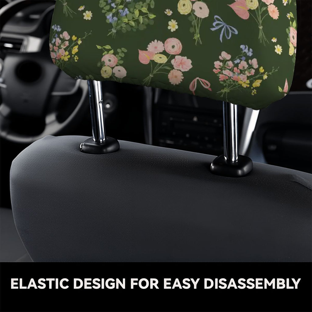 Car Headrest Cover 2pcs