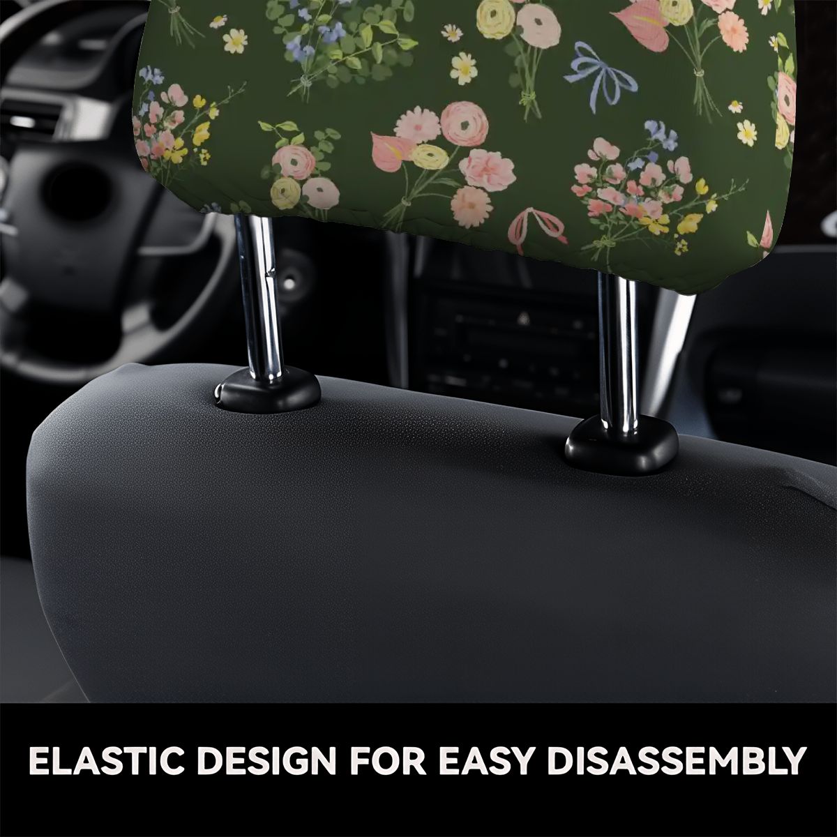 Car Headrest Cover 2pcs