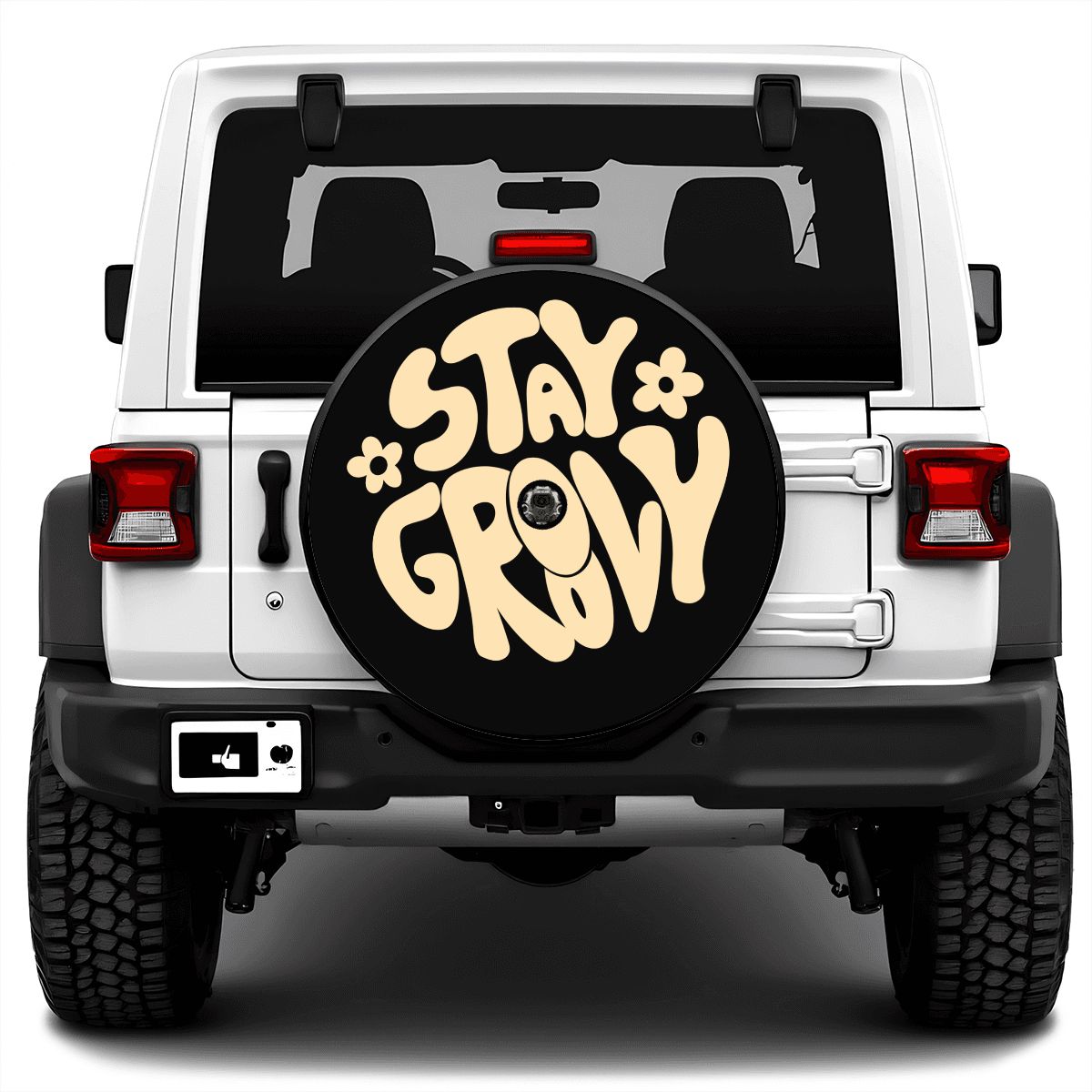 Spare Tire Cover with Camera Hole