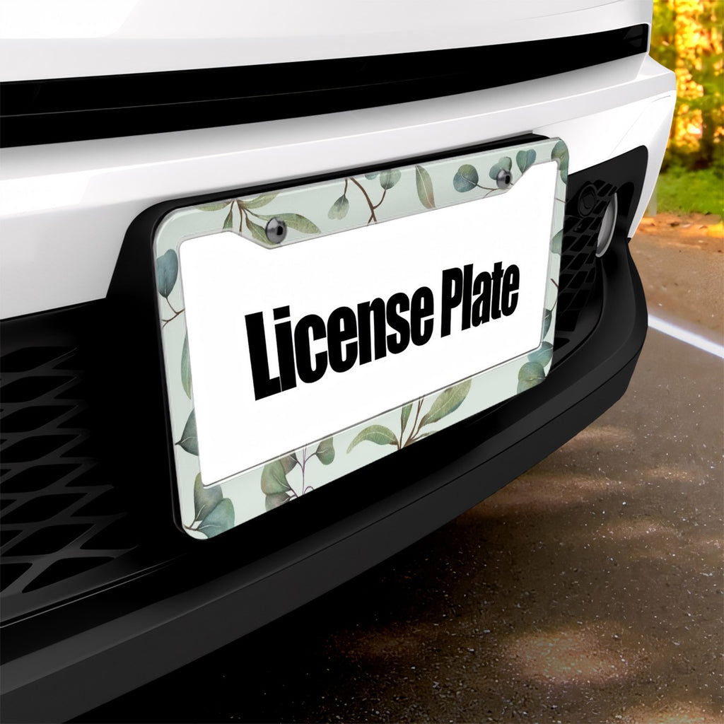 2-Hole Round License Plate Frames 2 pcs