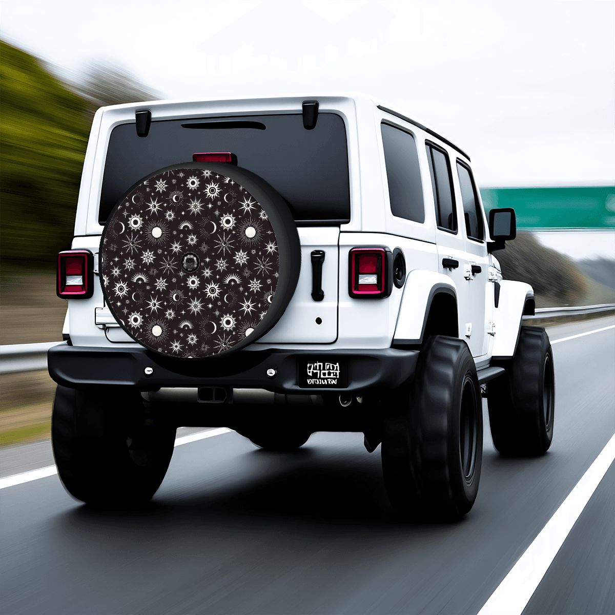 Spare Tire Cover with Camera Hole