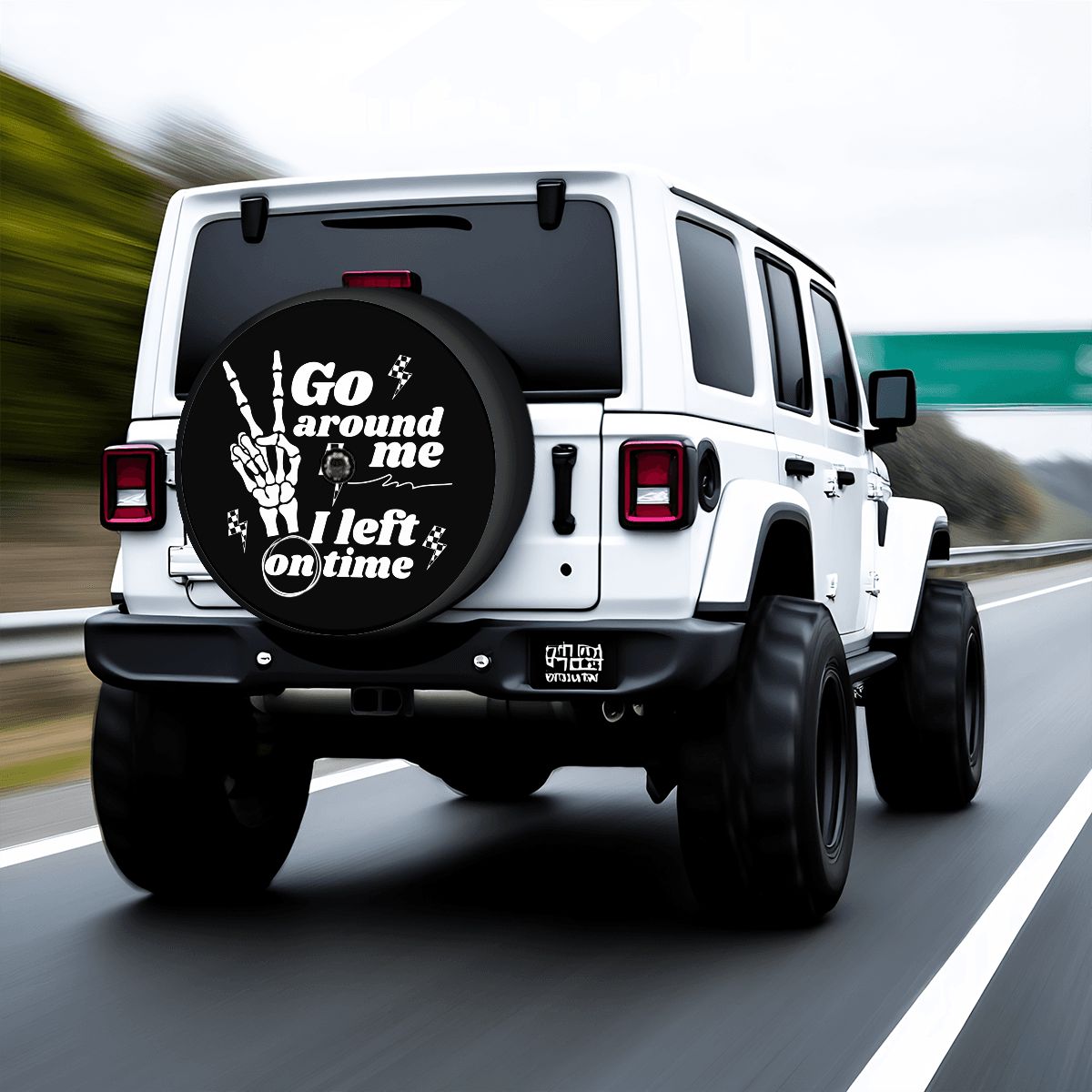 Spare Tire Cover with Camera Hole