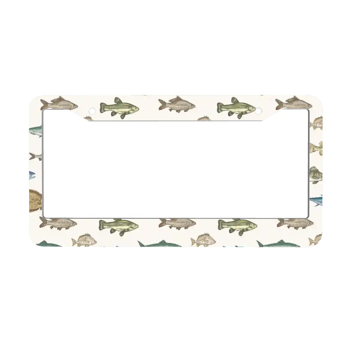 2-Hole Round License Plate Frames 2 pcs