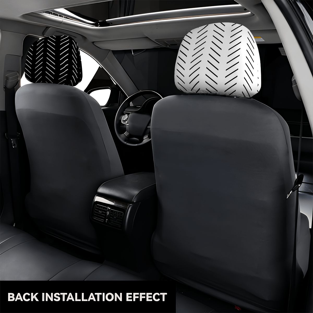 Car Headrest Cover 2pcs