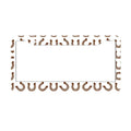 2-Hole Round License Plate Frames 2 pcs