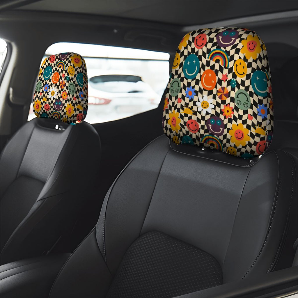 Car Headrest Cover 2pcs