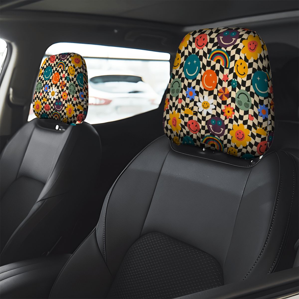 Car Headrest Cover 2pcs