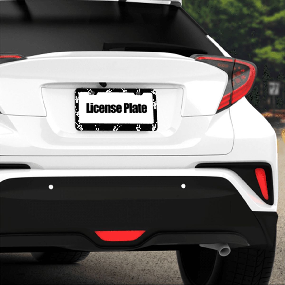 2-Hole Oval License Plate Frames 2 pcs