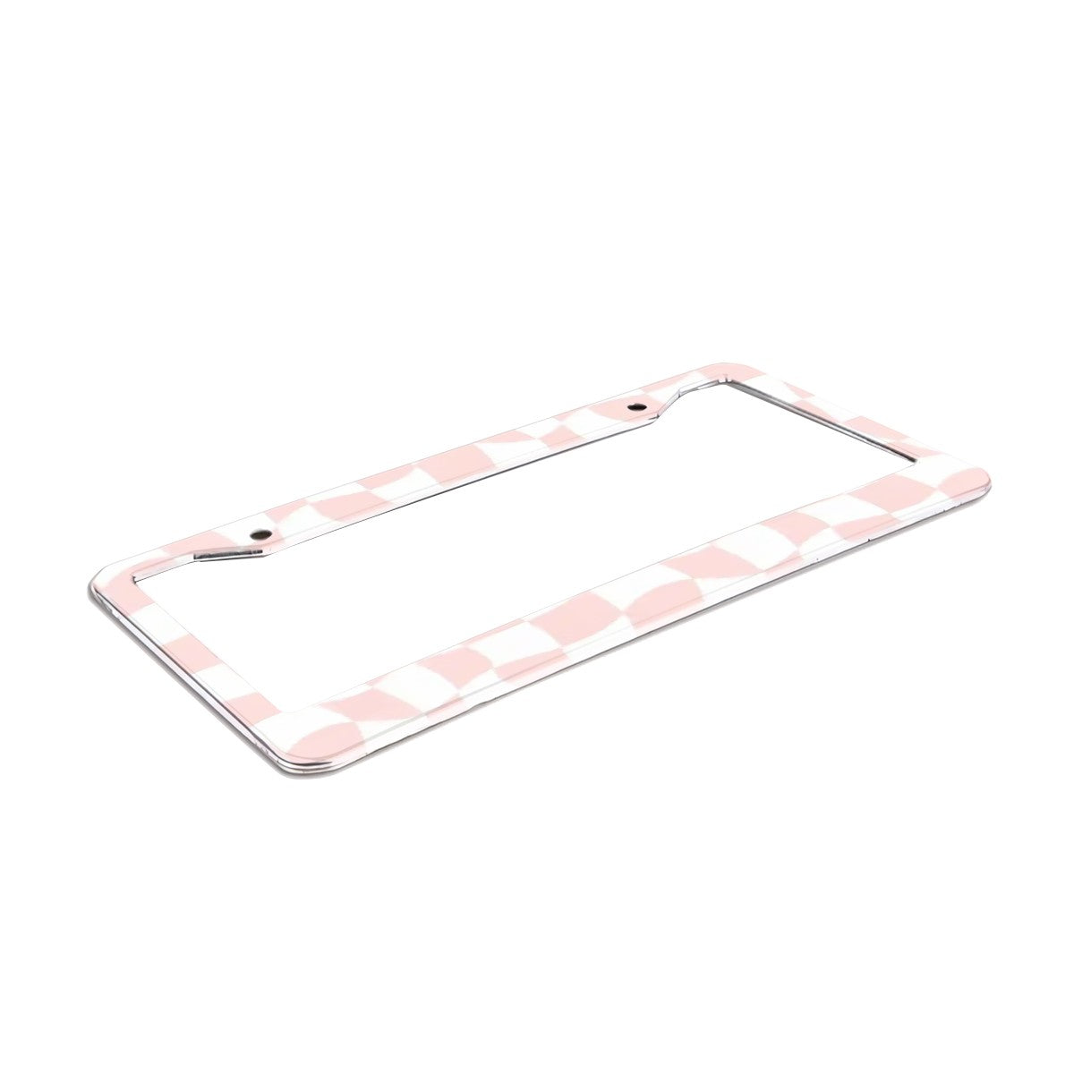 2-Hole Round License Plate Frames 2 pcs