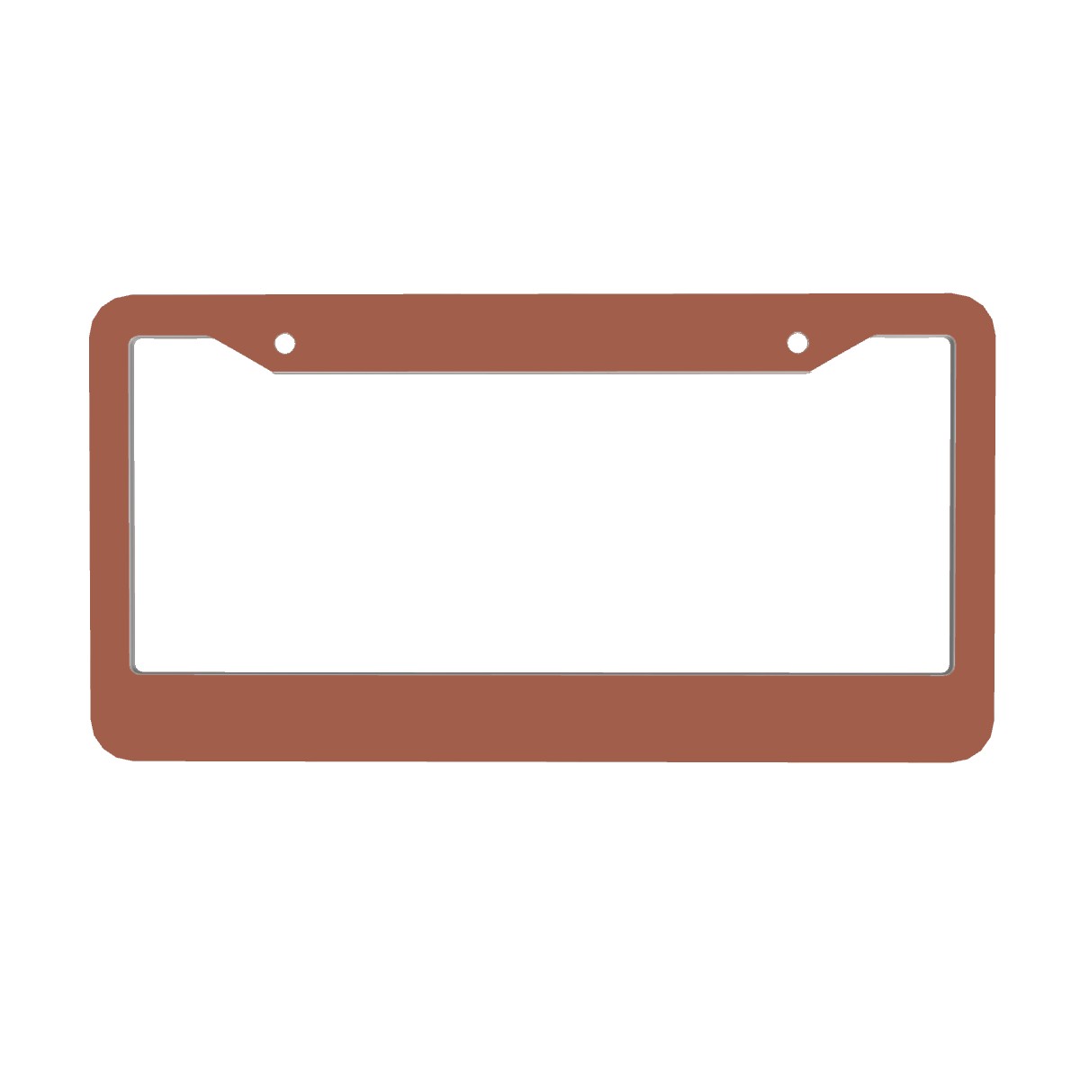 2-Hole Round License Plate Frames 2 pcs