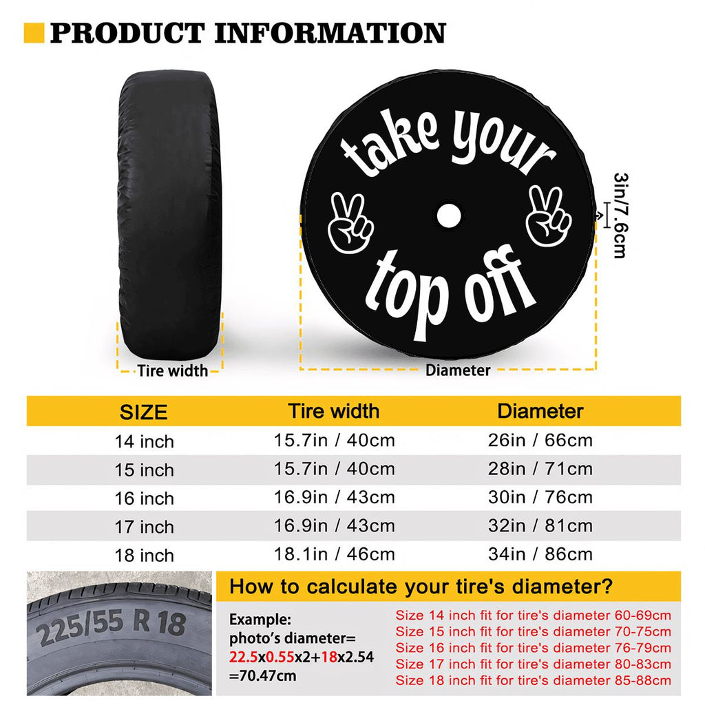 Spare Tire Cover with Camera Hole