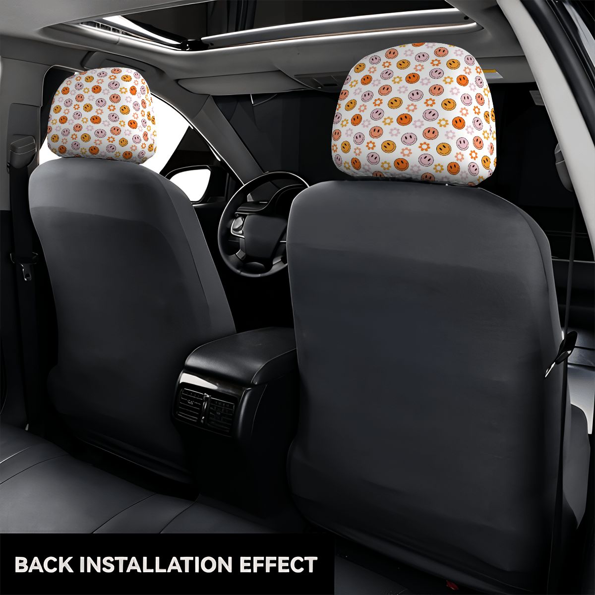 Car Headrest Cover 2pcs