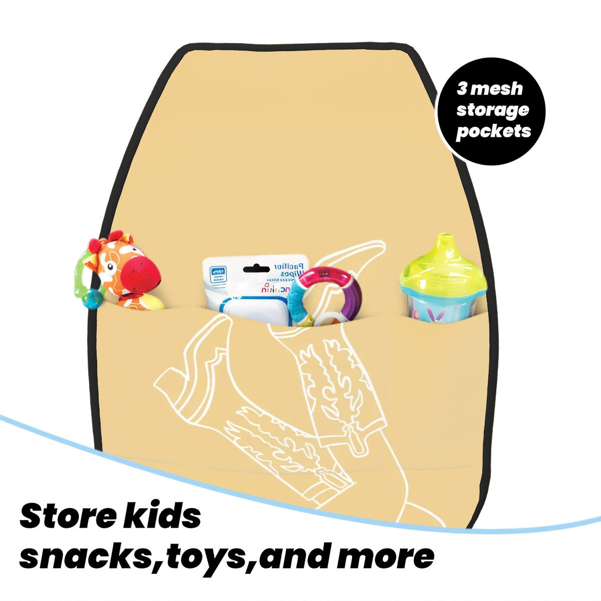 Anti-kick Storage Mat For Car Seats 2pcs