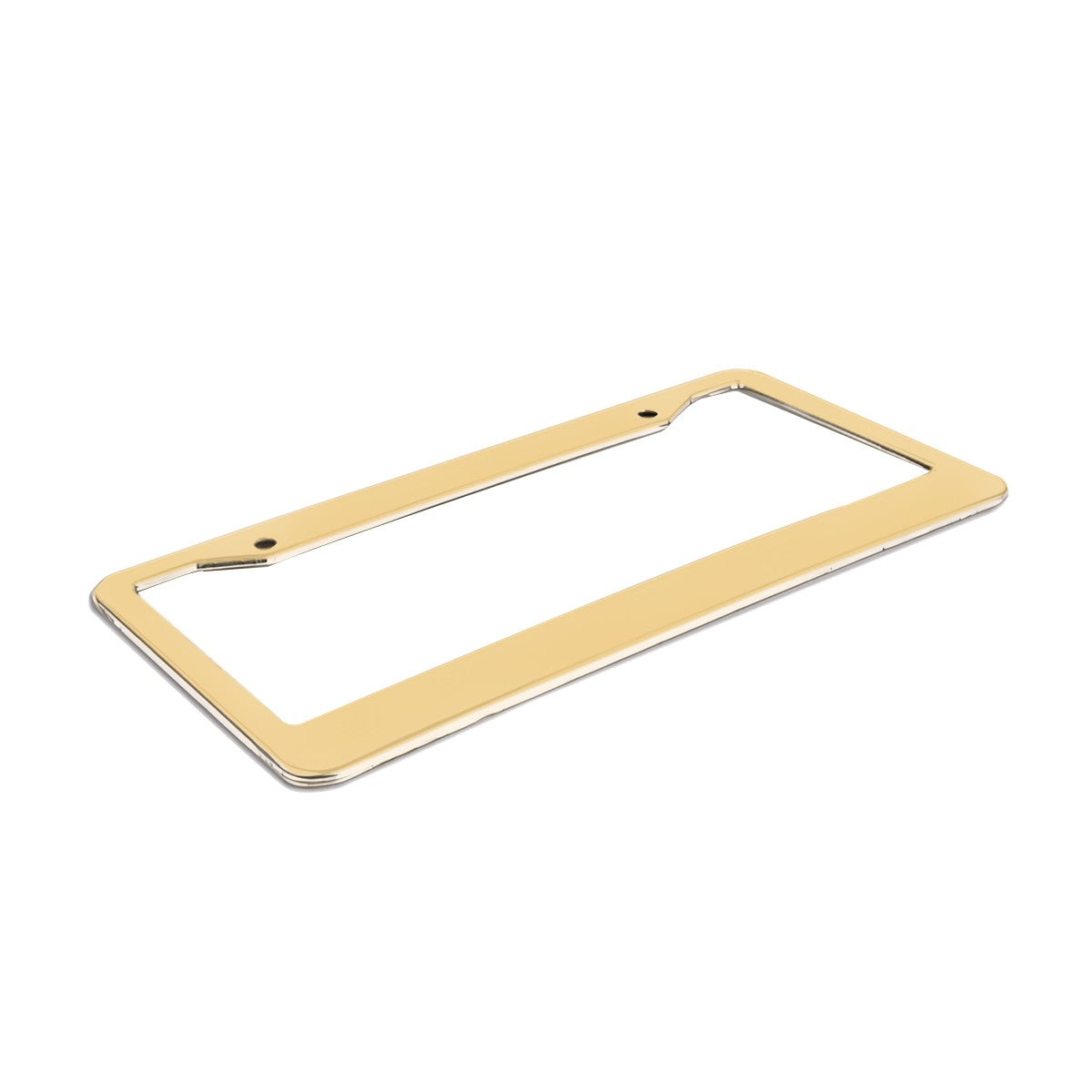 2-Hole Round License Plate Frames 2 pcs