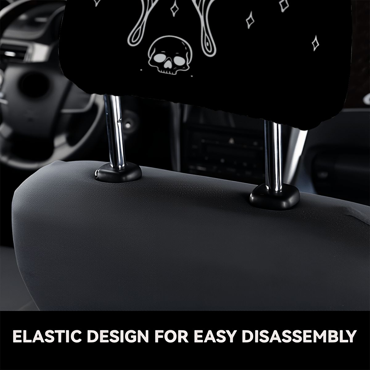 Car Headrest Cover 2pcs