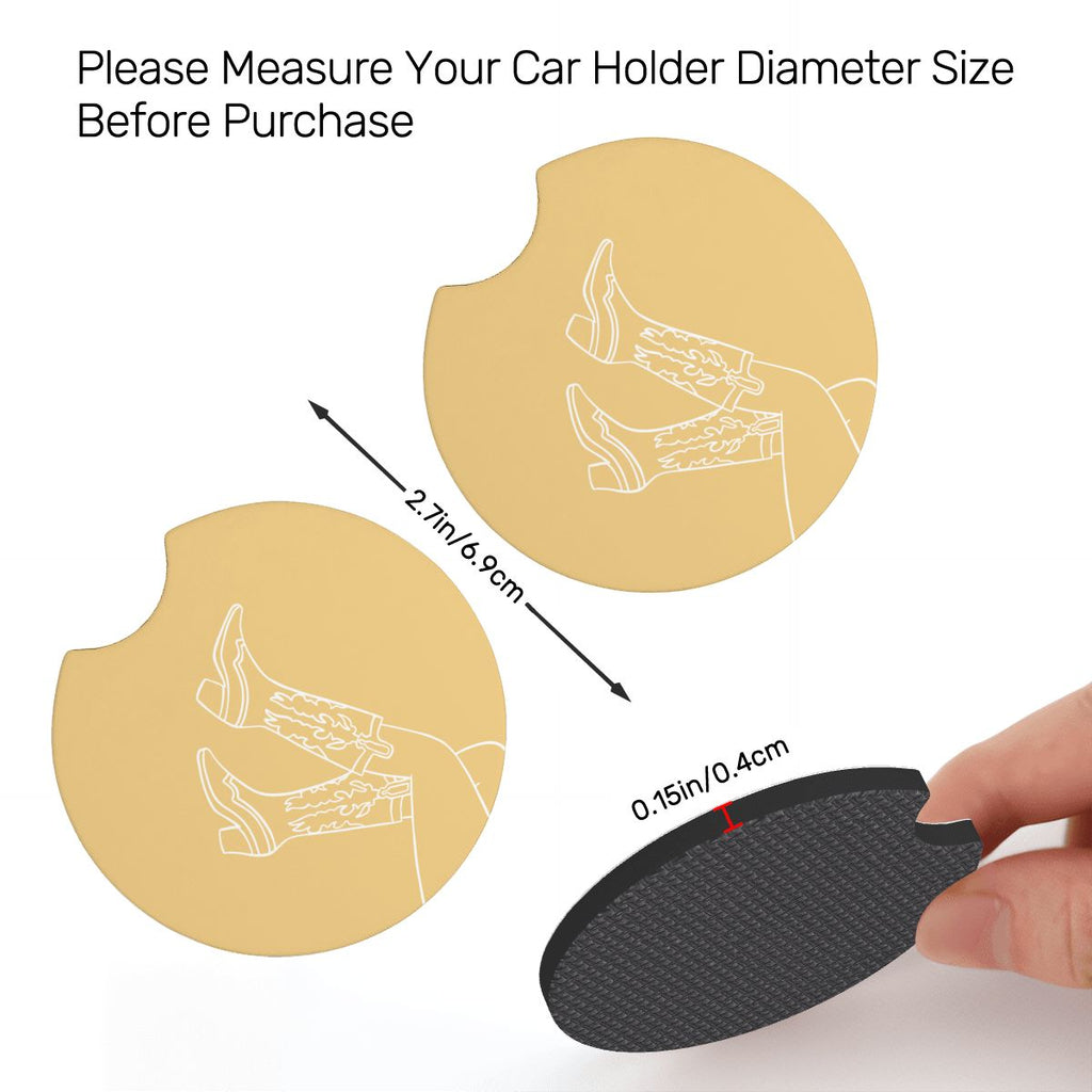 Neoprene Car Coasters 2 pcs