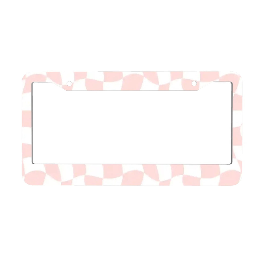 2-Hole Round License Plate Frames 2 pcs