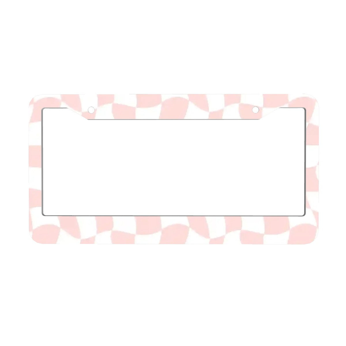 2-Hole Round License Plate Frames 2 pcs
