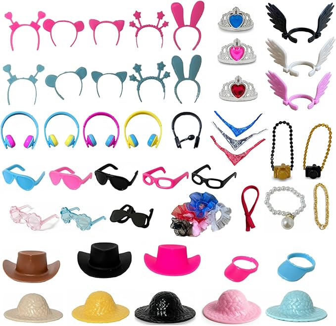 10 Pcs Rubber Duck Accessories Mini Dolls Accessories Bulk Miniature Accessories for Mini Rubber Duck Doll Duck Accessories Toy