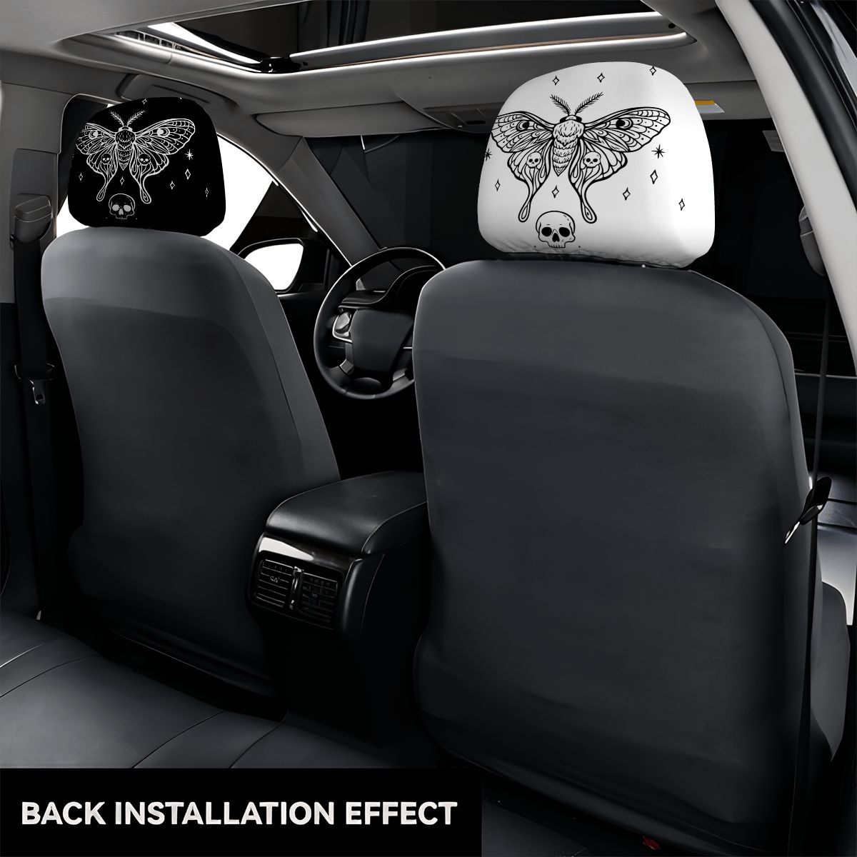 Car Headrest Cover 2pcs