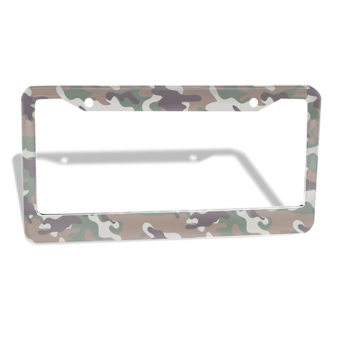 2-Hole Round License Plate Frames 2 pcs