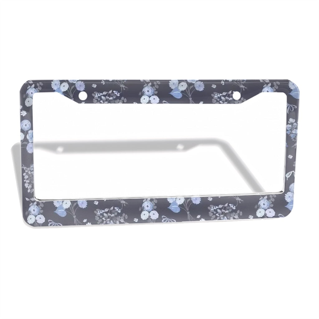 2-Hole Round License Plate Frames 2 pcs