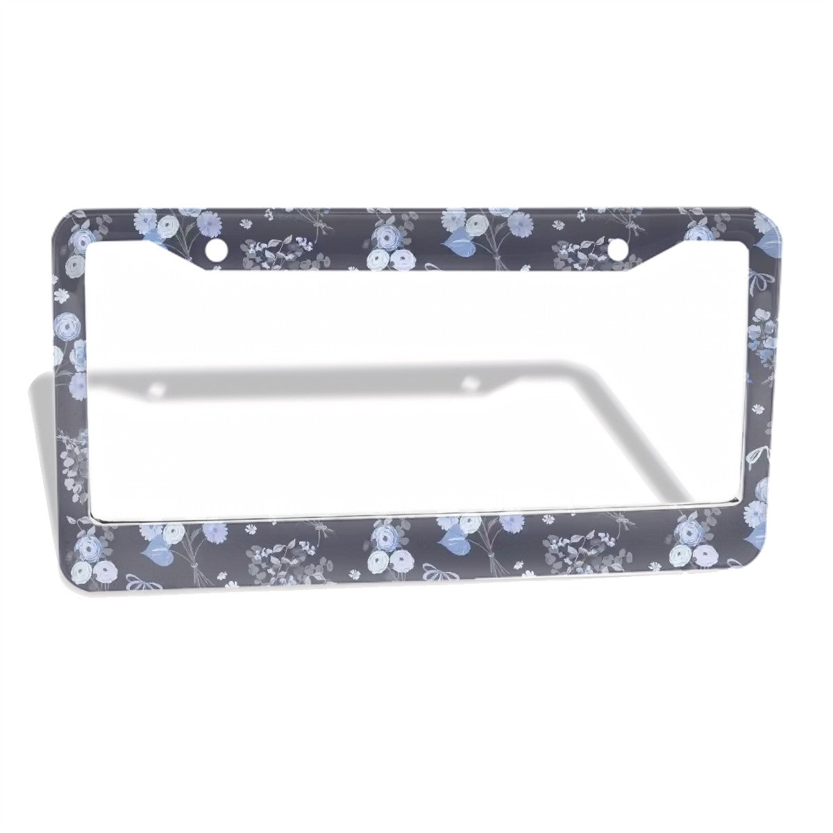 2-Hole Round License Plate Frames 2 pcs