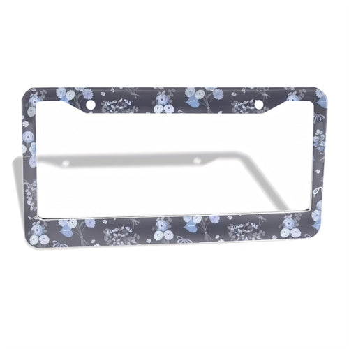 2-Hole Round License Plate Frames 2 pcs