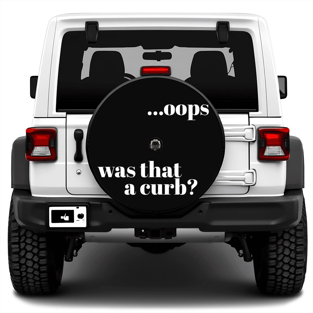 Spare Tire Cover with Camera Hole