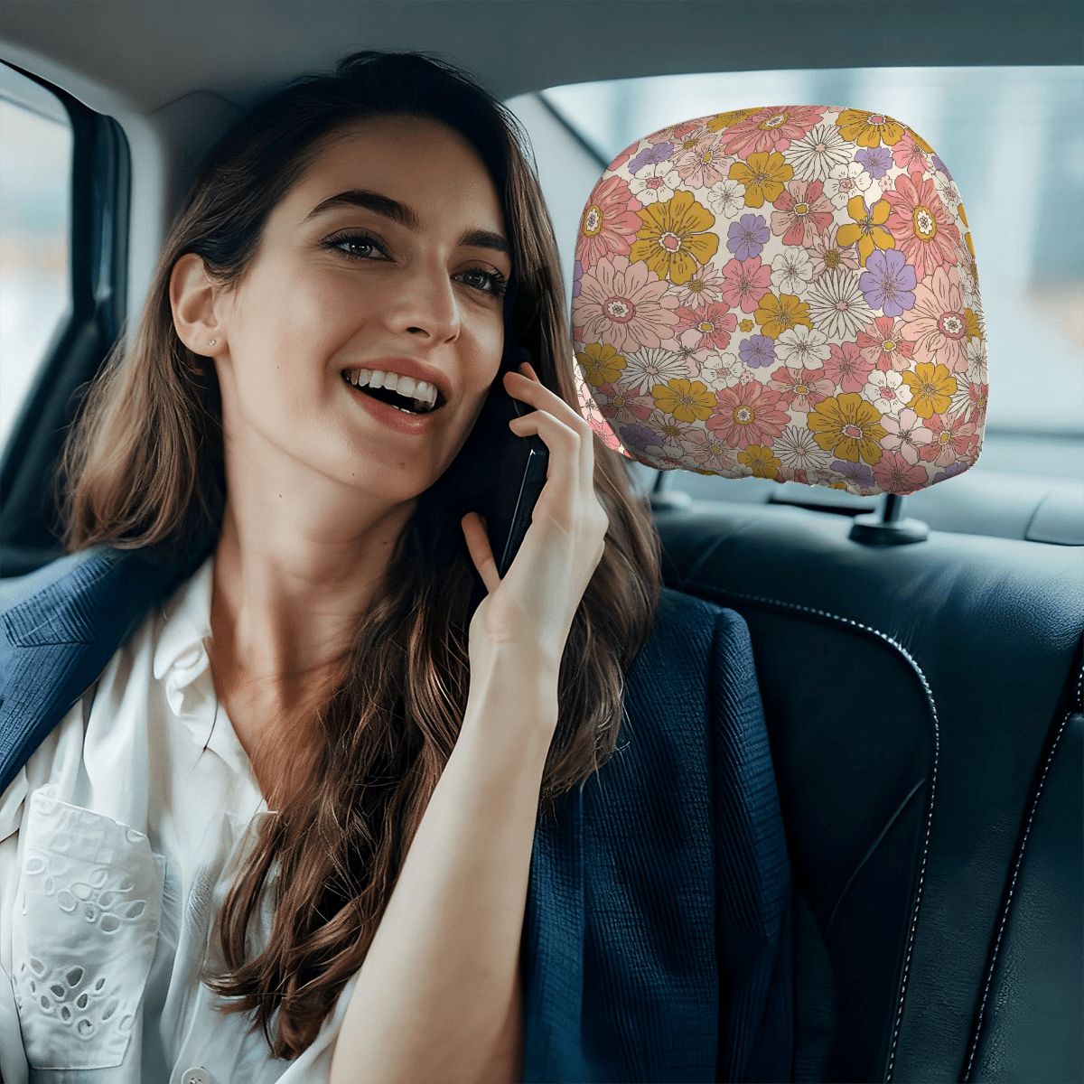 Car Headrest Cover 2pcs