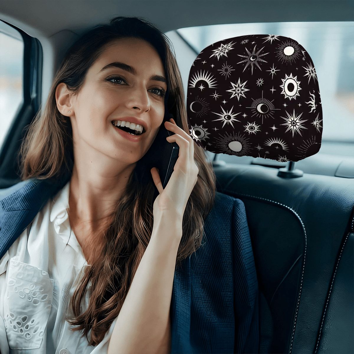 Car Headrest Cover 2pcs