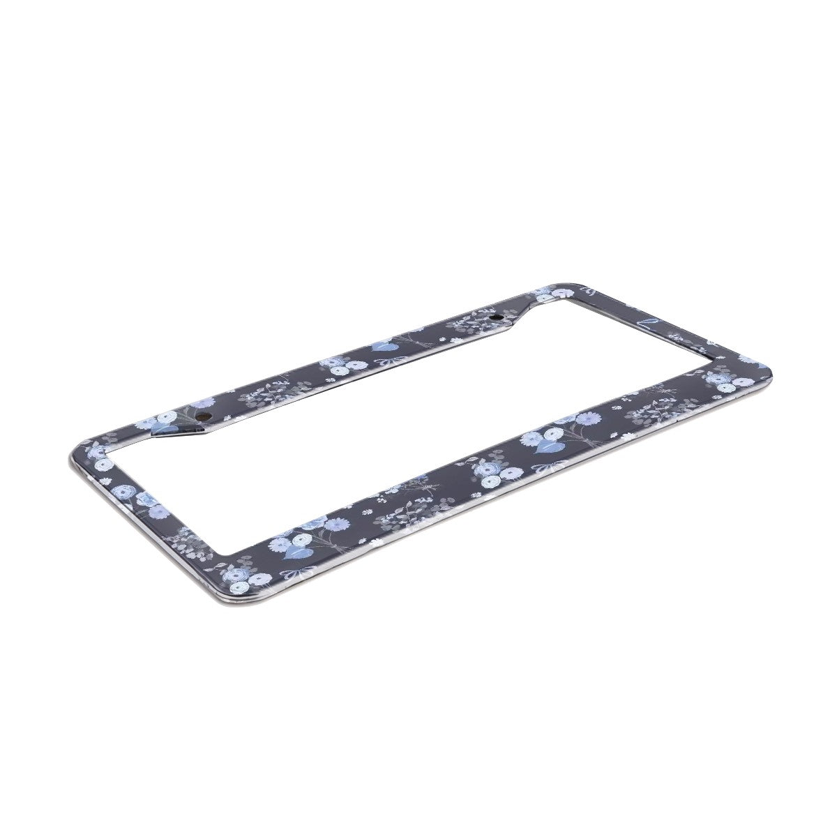 2-Hole Round License Plate Frames 2 pcs